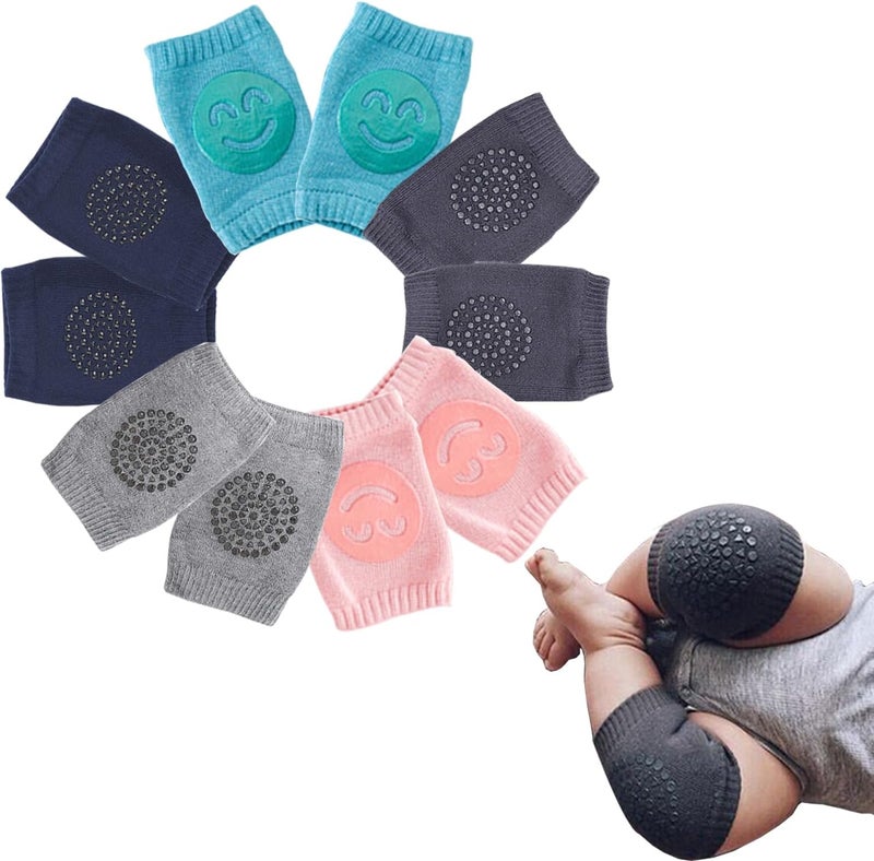 TFTSR Baby Knee Pads for Crawling (5 Pairs), Walking Protector Knee Pads For babies Toddler Kids Girls Boys 1-3 - Image 1